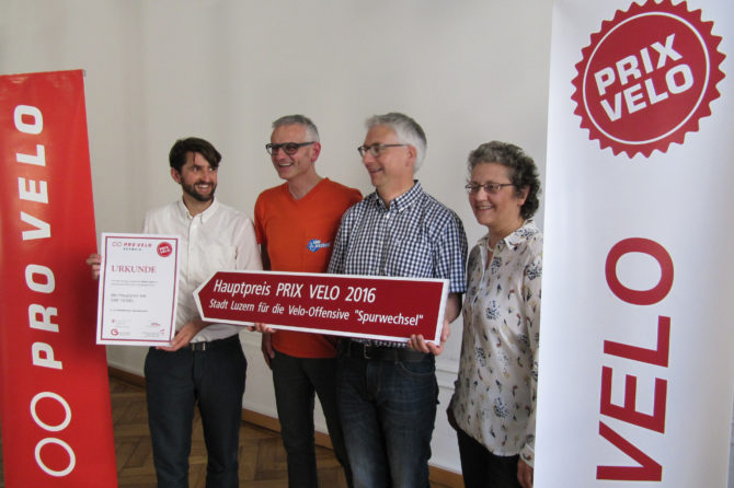 Stadt Luzern gewinnt Prix Velo