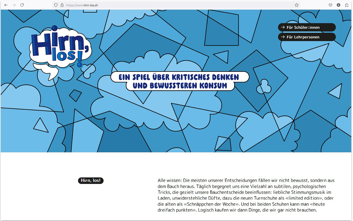 Hirn-los! Ein Spiel für bewussten Konsum